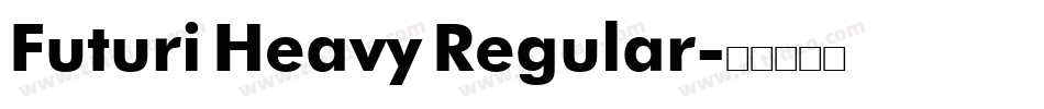 Futuri Heavy Regular字体转换
